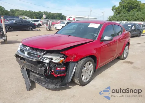 2014 Dodge Avenger Se из США, поврежденный, VIN 1C3CDZAB6EN146973